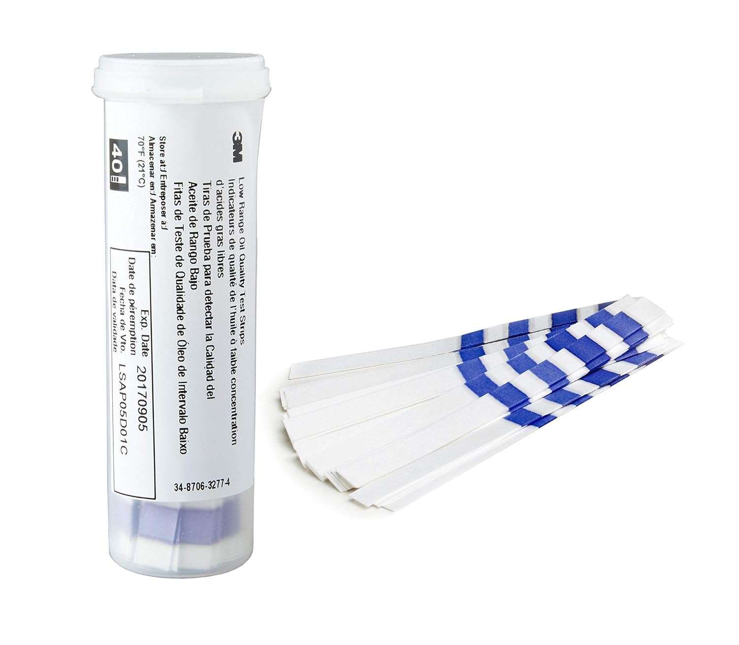 7167sc4-gmL._SL1500_ 3M™ Low Range Shortening Monitor Strips, 50 Strips/Tube - Slika 1