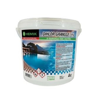 1 A+ Dihlor granule 56% - 4 kg - Slika 1